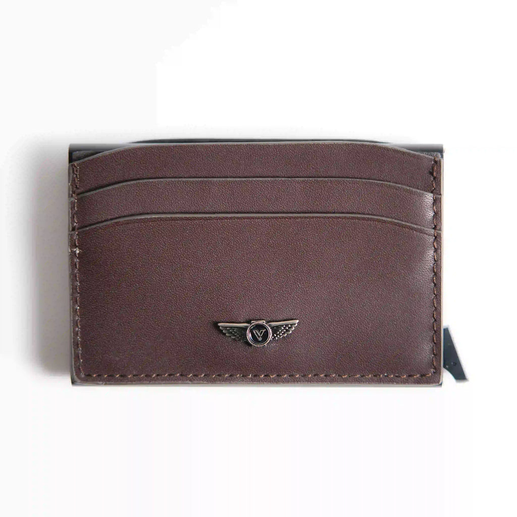 Verutti Men’s Leather Wallet in Brown Cowhide, Model VRW-1014-4